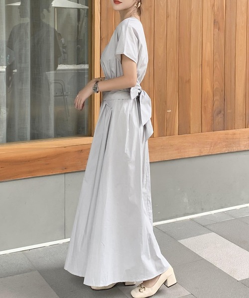 FREE STYLISTS（フリー スタイリスト）の「ウエストリボン2WAYマキシ丈