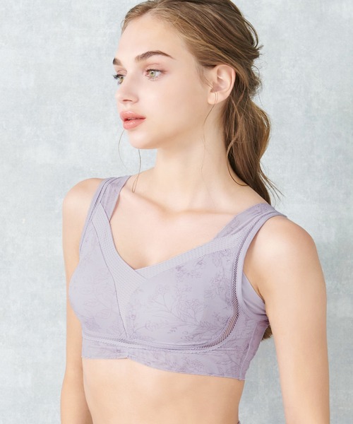 BRADELIS NEWYORK（ブラデリスニューヨーク）の「ゆきねえモアソフト快適ホールドブラ ブラデリス 補正下着 補整 ブラレット（ブラジャー・レディース・オレンジ系その他/グレイッシュベージュ/チャコール/グリーン系その他/パープル系その他・S/M/L/3L/LL/4L/5L）」の14枚目の写真