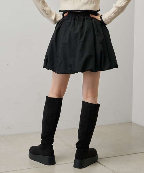 Chico（チコ）の「【2022AW】バルーンミニスカート（スカート・レディース・ブラック/ベージュ/グリーン・FREE）」の6枚目の写真