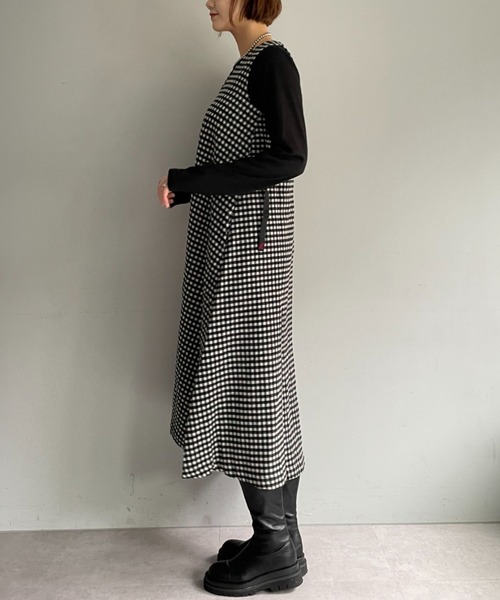 Gramicci（グラミチ）の「【GRAMICCI/グラミチ】WOOL TENT DRESS（ワンピース・レディース・ブラック/グレー/チャコールグレー・SMALL/MEDIUM）」の7枚目の写真