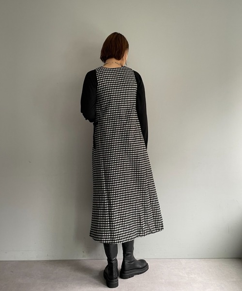 Gramicci（グラミチ）の「【GRAMICCI/グラミチ】WOOL TENT DRESS（ワンピース・レディース・ブラック/グレー/チャコールグレー・SMALL/MEDIUM）」の15枚目の写真