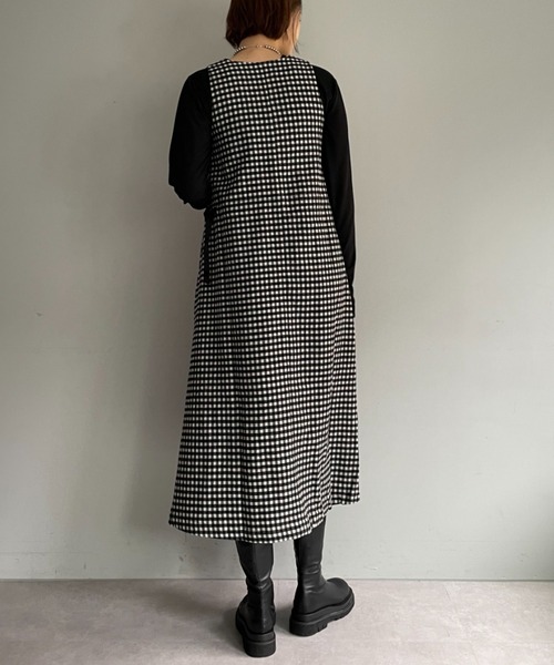 Gramicci（グラミチ）の「【GRAMICCI/グラミチ】WOOL TENT DRESS（ワンピース・レディース・ブラック/グレー/チャコールグレー・SMALL/MEDIUM）」の8枚目の写真