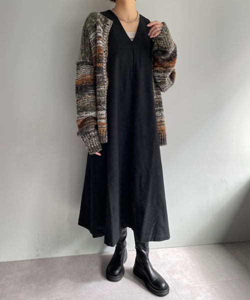 Gramicci（グラミチ）の「【GRAMICCI/グラミチ】WOOL TENT DRESS（ワンピース・レディース・ブラック/グレー/チャコールグレー・SMALL/MEDIUM）」の17枚目の写真