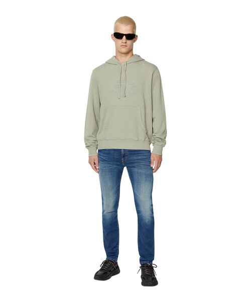 DIESEL（ディーゼル）の「メンズ ロゴ パーカー（パーカー・メンズ・ライトブルー/ブラック/グレー・LARGE/MEDIUM/SMALL/X-LARGE/X-SMALL/XX-LARGE/XXX-LARGE）」の12枚目の写真