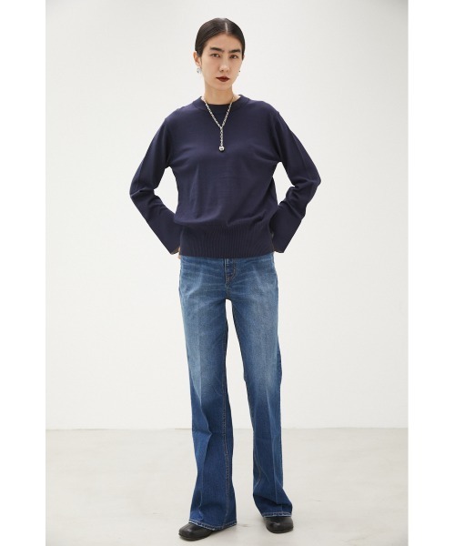 【crie conforto】クリーコンフォルト　フレア　デニムパンツ　ワイド crie conforto｜クリーコンフォルトのパンツ（ワイド・ルーズ