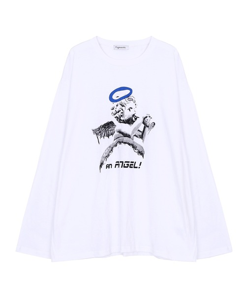 Figments（フィグメンツ）の「ANANGELロンT（Tシャツ/カットソー・レディース・ホワイト/ブラック・FREE）」の10枚目の写真