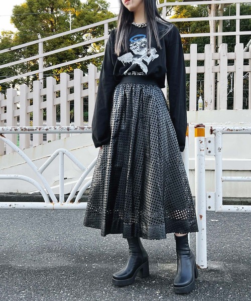 Figments（フィグメンツ）の「ANANGELロンT（Tシャツ/カットソー・レディース・ホワイト/ブラック・FREE）」の11枚目の写真