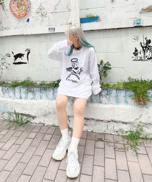 Figments（フィグメンツ）の「ANANGELロンT（Tシャツ/カットソー・レディース・ホワイト/ブラック・FREE）」の13枚目の写真