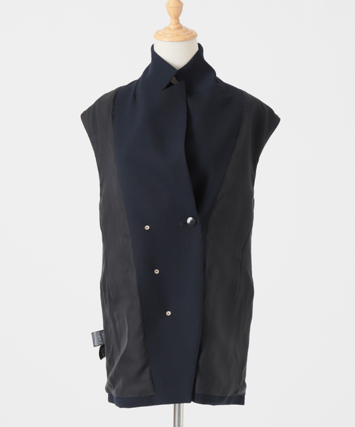 ウールトリコチンオーナメントボタンベスト journal standard L'essage（ジャーナルスタンダードレサージュ）の