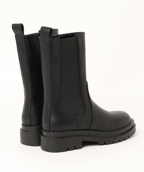 Chez toi(シェトワ)の「トラックソールミドル丈ブーツ(ブーツ・レディース・ブラック・S/M/L)」の10枚目の写真