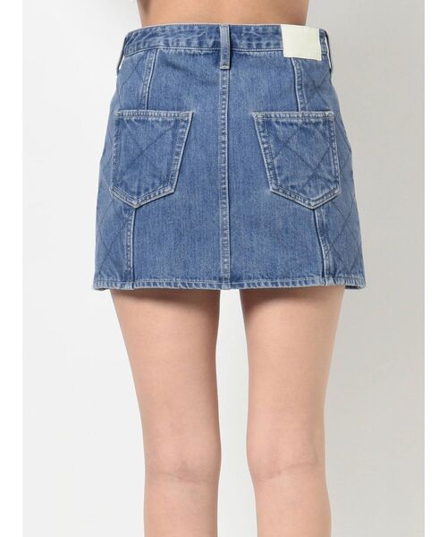 GYDA（ジェイダ）の「【セットアップ着用可】SIDE QUILTINGデニム スカートライクショートパンツ（デニムスカート・レディース・ライトブルー/インディゴブルー・SMALL/MEDIUM）」の14枚目の写真