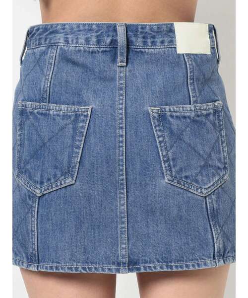 GYDA（ジェイダ）の「【セットアップ着用可】SIDE QUILTINGデニム スカートライクショートパンツ（デニムスカート・レディース・ライトブルー/インディゴブルー・SMALL/MEDIUM）」の16枚目の写真