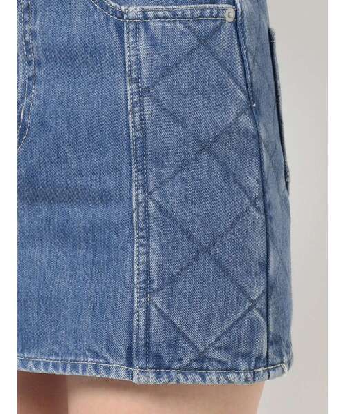 GYDA（ジェイダ）の「【セットアップ着用可】SIDE QUILTINGデニム スカートライクショートパンツ（デニムスカート・レディース・ライトブルー/インディゴブルー・SMALL/MEDIUM）」の18枚目の写真