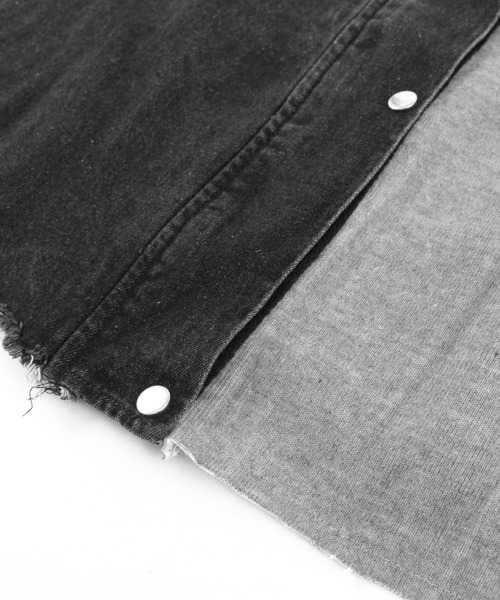 Figments（フィグメンツ）の「再構築デニムジャケット（デニムジャケット・レディース・ブラック・FREE）」の4枚目の写真