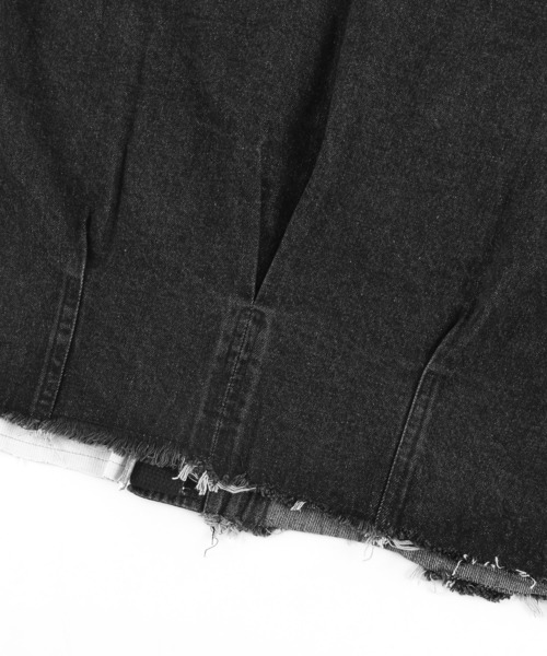 Figments（フィグメンツ）の「再構築デニムジャケット（デニムジャケット・レディース・ブラック・FREE）」の6枚目の写真
