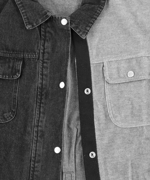 Figments（フィグメンツ）の「再構築デニムジャケット（デニムジャケット・レディース・ブラック・FREE）」の7枚目の写真