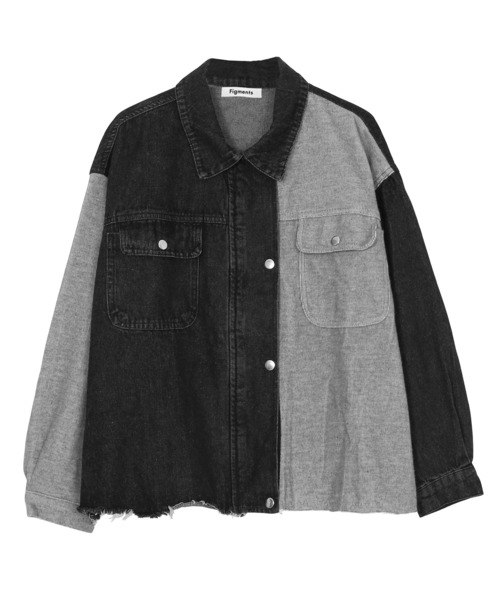 Figments（フィグメンツ）の「再構築デニムジャケット（デニムジャケット・レディース・ブラック・FREE）」の11枚目の写真