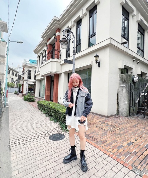 Figments（フィグメンツ）の「再構築デニムジャケット（デニムジャケット・レディース・ブラック・FREE）」の10枚目の写真