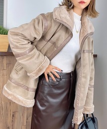 JUNOAH | フェイクムートンファージャケット(ムートンコート)