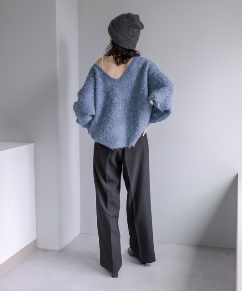 mystic（ミスティック）の「【サイズ展開あり】ZIPワイドパンツ（その他パンツ・レディース・チャコールグレー/ブラック/ベージュ・1/2）」の10枚目の写真