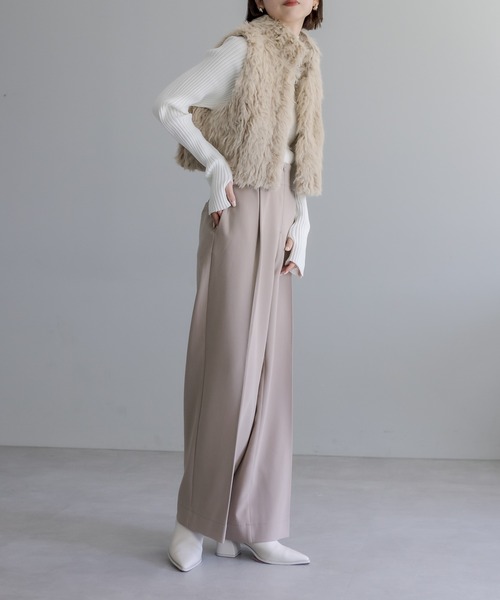 mystic（ミスティック）の「【サイズ展開あり】ZIPワイドパンツ（その他パンツ・レディース・チャコールグレー/ブラック/ベージュ・1/2）」の20枚目の写真