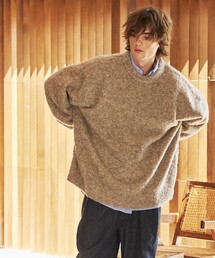 FREAK'S STORE | WEB限定 ビッグシルエット ループヤーン クルーネックニット/プルオーバーセーター(ニット/セーター)