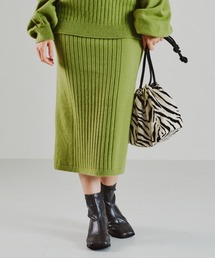 acro | リブ切替ニットタイトスカート/AC2102(スカート)