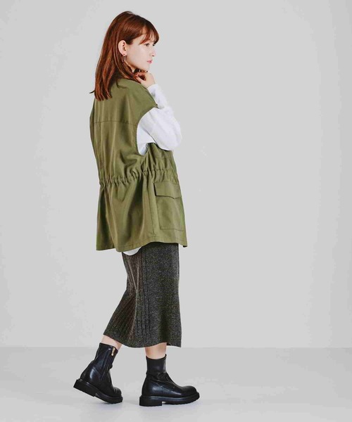 acro（アクロ）の「リブ切替ニットタイトスカート/AC2102（スカート・レディース・グリーン/グレー/ベージュ・ﾌﾘ-）」の17枚目の写真