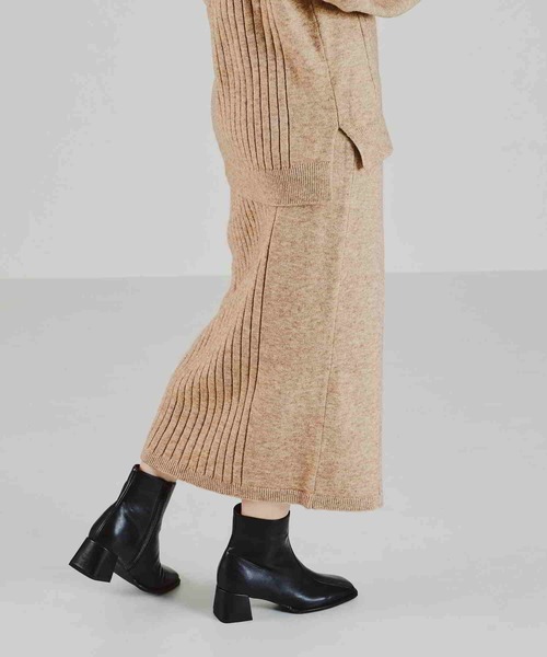 acro（アクロ）の「リブ切替ニットタイトスカート/AC2102（スカート・レディース・グリーン/グレー/ベージュ・ﾌﾘ-）」の18枚目の写真