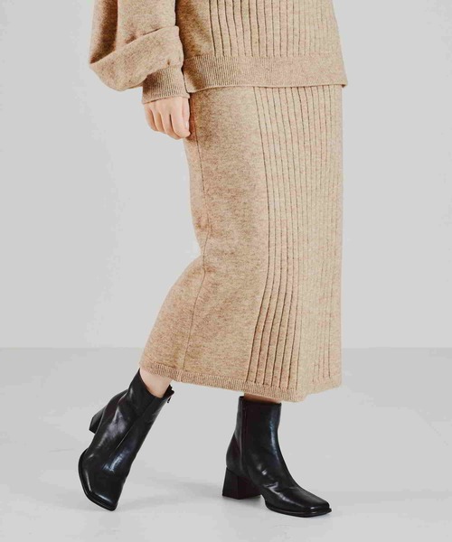 acro（アクロ）の「リブ切替ニットタイトスカート/AC2102（スカート・レディース・グリーン/グレー/ベージュ・ﾌﾘ-）」の14枚目の写真