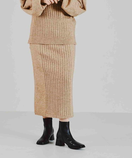acro（アクロ）の「リブ切替ニットタイトスカート/AC2102（スカート・レディース・グリーン/グレー/ベージュ・ﾌﾘ-）」の20枚目の写真