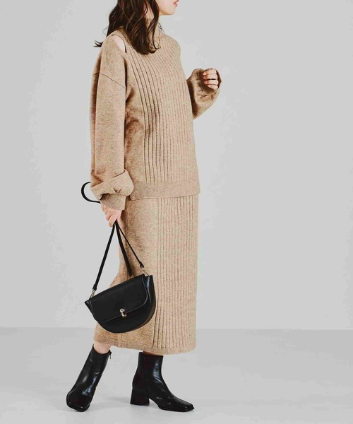 acro（アクロ）の「リブ切替ニットタイトスカート/AC2102（スカート・レディース・グリーン/グレー/ベージュ・ﾌﾘ-）」の21枚目の写真