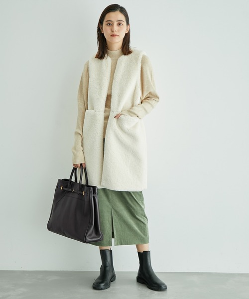 ROPE'（ロペ）の「【A4対応】2WAYリアルレザーナローベルトトートバッグ（トートバッグ・レディース・ベージュ系その他/ブラック・FREE）」の20枚目の写真