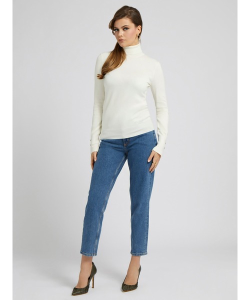 Guess（ゲス）の「Paule Turtle Neck Sweater（ニット/セーター・レディース・クリーム・SMALL/MEDIUM/X-SMALL/LARGE）」の4枚目の写真