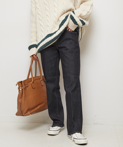 RED CARD TOKYO（レッドカード）の「【RED CARD/レッドカード】 Marmalade Midrise（デニムパンツ・レディース・コバルトブルー/ネイビー・23/24/25/26/22）」の2枚目の写真