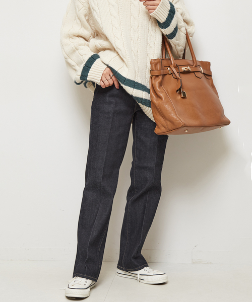 RED CARD TOKYO（レッドカード）の「【RED CARD/レッドカード】 Marmalade Midrise（デニムパンツ・レディース・コバルトブルー/ネイビー・23/24/25/26/22）」の8枚目の写真