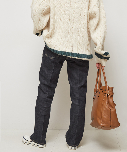 RED CARD TOKYO（レッドカード）の「【RED CARD/レッドカード】 Marmalade Midrise（デニムパンツ・レディース・コバルトブルー/ネイビー・23/24/25/26/22）」の10枚目の写真