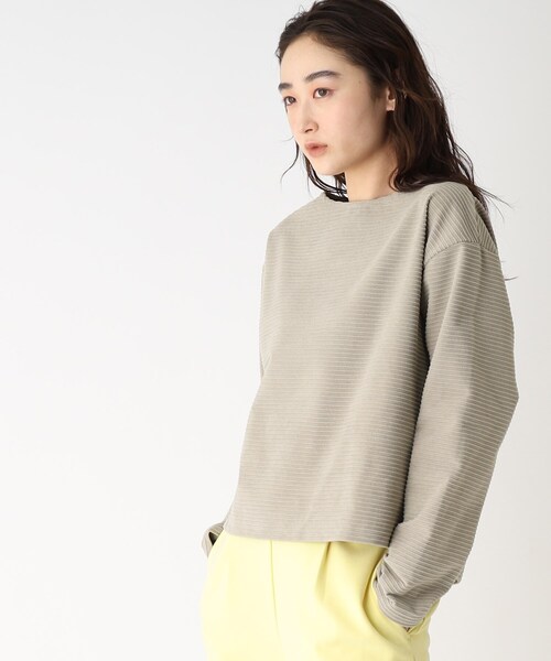 コーデュロイ ボートネックカットソー(Tシャツ/カットソー)|OPAQUE 特殊消防隊 CINOH ボートネックカットソー Tシャツ/カットソー(七分/長袖)