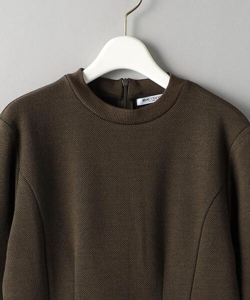 BEAUTY&YOUTH UNITED ARROWS（ビューティーアンドユースユナイテッドアローズ）の「アクリルウール フィット フレア ワンピース -ウォッシャブル-（ワンピース・レディース・ブラック/ブラウン・M/S）」の14枚目の写真