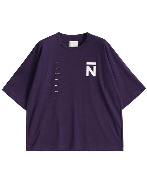 SHAREEF（シャリーフ）の「"N" S/S BIG-T（Tシャツ/カットソー・メンズ・ホワイト/ブラック/パープル・1/2/3）」の3枚目の写真