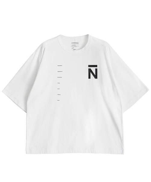 SHAREEF（シャリーフ）の「"N" S/S BIG-T（Tシャツ/カットソー・メンズ・ホワイト/ブラック/パープル・1/2/3）」の2枚目の写真
