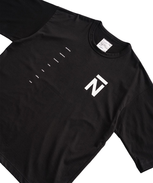 SHAREEF（シャリーフ）の「"N" S/S BIG-T（Tシャツ/カットソー・メンズ・ホワイト/ブラック/パープル・1/2/3）」の5枚目の写真