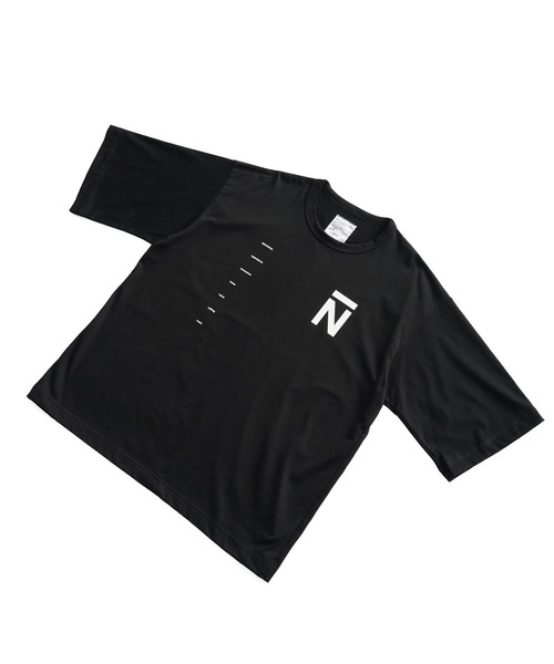 SHAREEF（シャリーフ）の「"N" S/S BIG-T（Tシャツ/カットソー・メンズ・ホワイト/ブラック/パープル・1/2/3）」の9枚目の写真