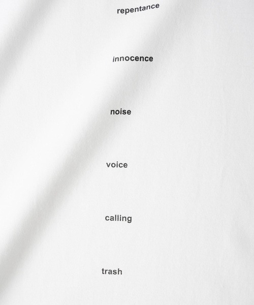 SHAREEF（シャリーフ）の「"N" S/S BIG-T（Tシャツ/カットソー・メンズ・ホワイト/ブラック/パープル・1/2/3）」の16枚目の写真