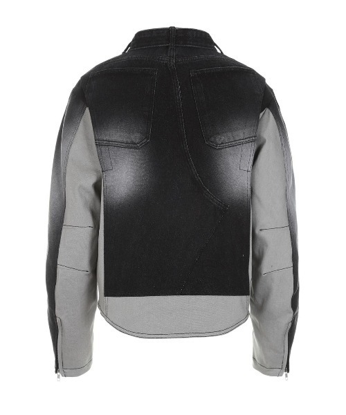 SURGERY(サージェリー)の「【SURGERY / サージェリー】surgery rebuild denim biker jacket / denim jacket デニムジャケット デニムセットアップ(デニムジャケット・メンズ・ブルー/ブラック・M)」の5枚目の写真