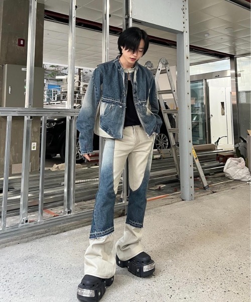 SURGERY(サージェリー)の「【SURGERY / サージェリー】surgery rebuild denim biker jacket / denim jacket デニムジャケット デニムセットアップ(デニムジャケット・メンズ・ブルー/ブラック・M)」の19枚目の写真