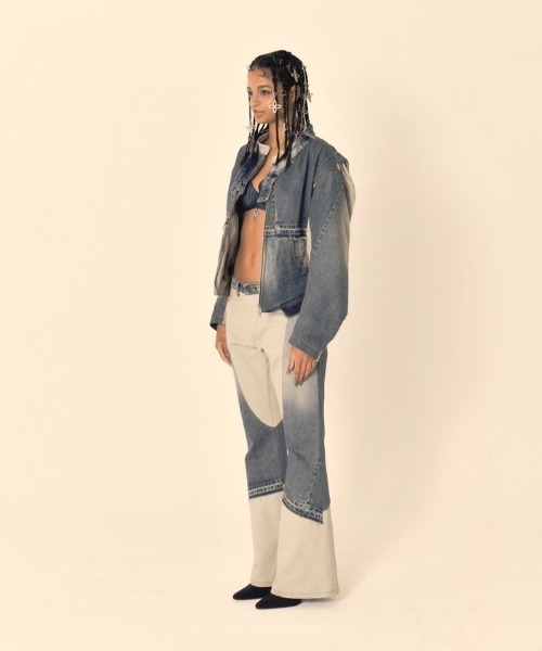 SURGERY(サージェリー)の「【SURGERY / サージェリー】surgery rebuild denim biker jacket / denim jacket デニムジャケット デニムセットアップ(デニムジャケット・メンズ・ブルー/ブラック・M)」の16枚目の写真