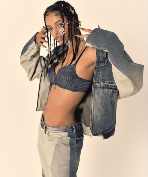 SURGERY(サージェリー)の「【SURGERY / サージェリー】surgery rebuild denim biker jacket / denim jacket デニムジャケット デニムセットアップ(デニムジャケット・メンズ・ブルー/ブラック・M)」の14枚目の写真