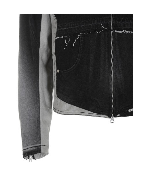 SURGERY(サージェリー)の「【SURGERY / サージェリー】surgery rebuild denim biker jacket / denim jacket デニムジャケット デニムセットアップ(デニムジャケット・メンズ・ブルー/ブラック・M)」の10枚目の写真