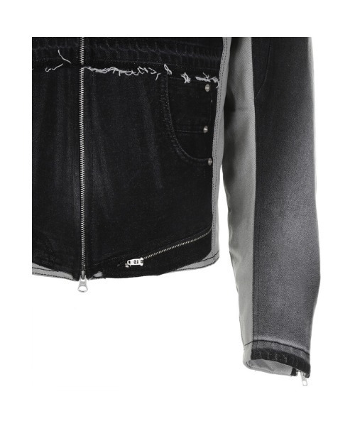 SURGERY(サージェリー)の「【SURGERY / サージェリー】surgery rebuild denim biker jacket / denim jacket デニムジャケット デニムセットアップ(デニムジャケット・メンズ・ブルー/ブラック・M)」の11枚目の写真